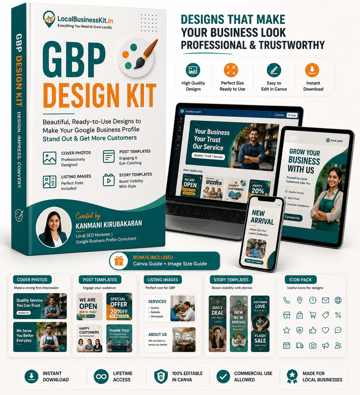 GBP Design Kit Canva templates